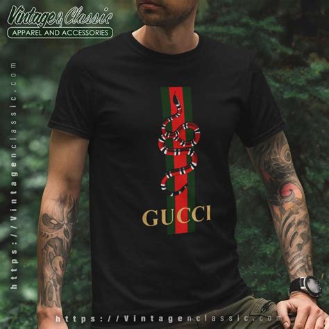 gucci black dress green snake|white gucci shirt with snake.